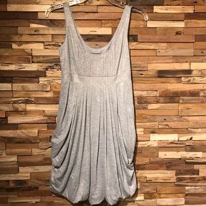 Laundry Empire Waist Pleated Bubble Hem Mini Dress